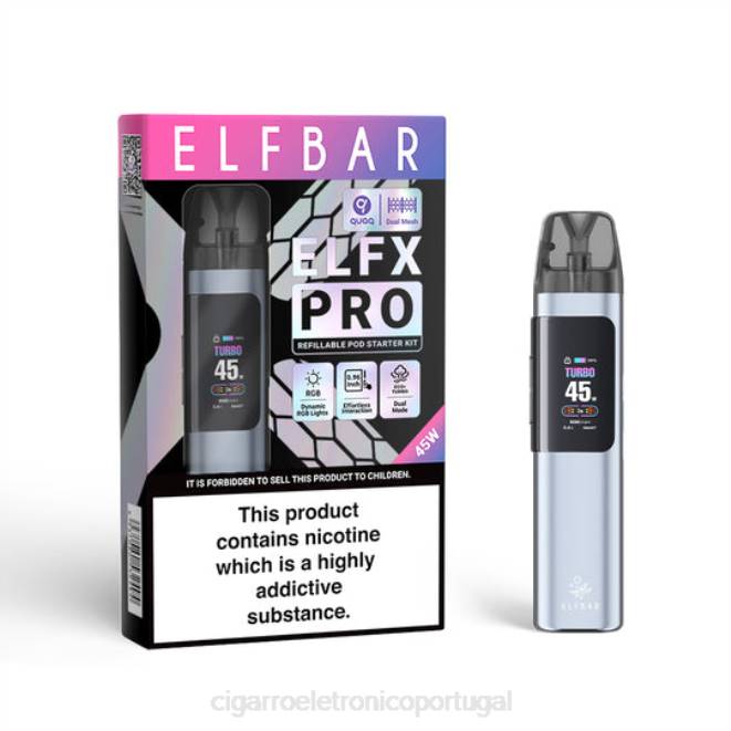 preto ELFBAR ELFX Pro dispositivo de vagem aberta 0X0V5